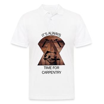 Charpentier, charpentier, charpentier, charpentier, artisan, bois - Polo Homme - blanc - Devant - Kai (181cm)