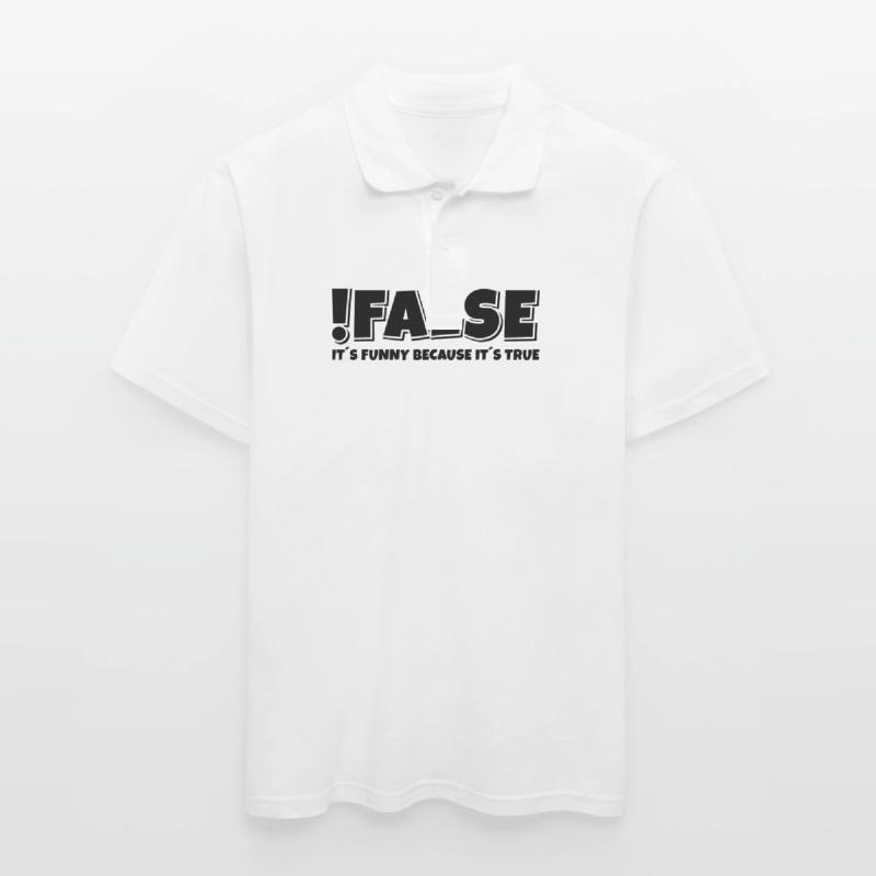 False True Programmierer Spruch Männer Poloshirt