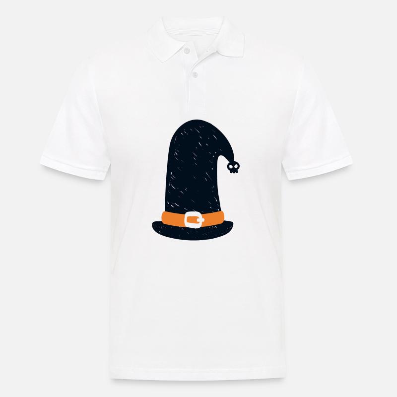 hexenhut - Männer Poloshirt - Weiß