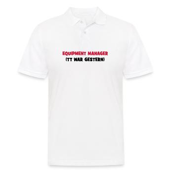 6061912 121013613 reiten - Männer Poloshirt - Weiß - Vorne - Kai (181cm)