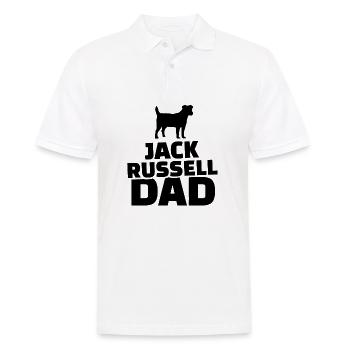Jack Russell Papa - Polo Homme - blanc - Devant - Kai (181cm)