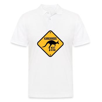australie - australia - kangourou - Polo Homme - blanc - Devant - Kai (181cm)