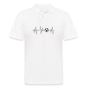 Fußballer - Männer Poloshirt - Weiß - Vorne - Kai (181cm)