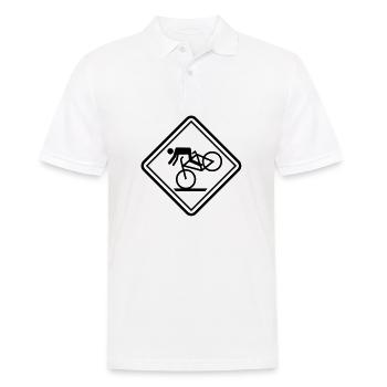 drôle de sport VTT - Polo Homme - blanc - Devant - Kai (181cm)