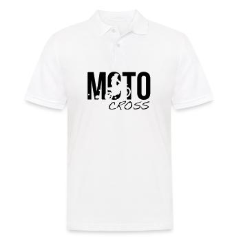 motocross - Männer Poloshirt - Weiß - Vorne - Kai (181cm)