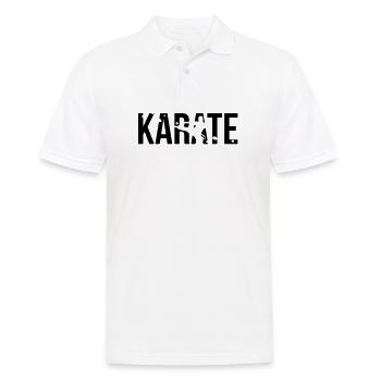 karate - Männer Poloshirt - Weiß - Vorne - Kai (181cm)