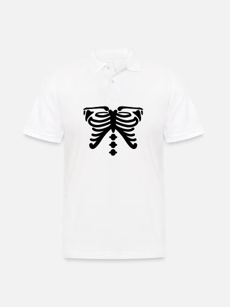 skeleton - Men's Polo Shirt - white