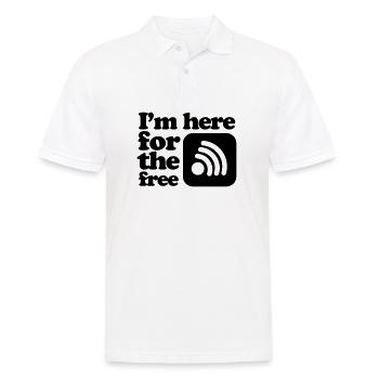 internet - Men's Polo Shirt - white - Front - Kai (181cm)