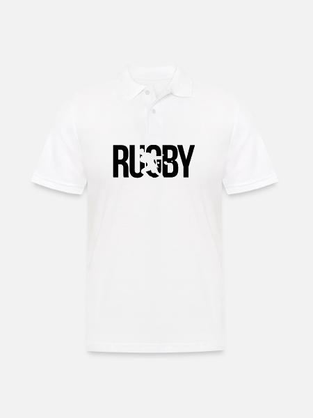 rugby - Polo Homme - blanc