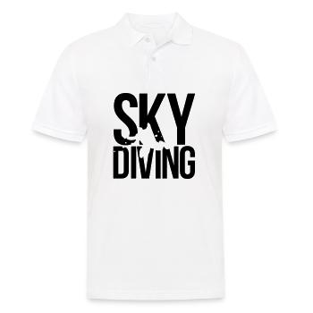 Parachutisme parachutisme - Polo Homme - blanc - Devant - Kai (181cm)