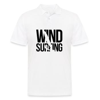 Windsurfen windsurfing - Männer Poloshirt - Weiß - Vorne - Kai (181cm)