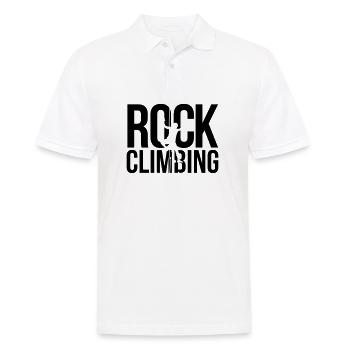 rock climbing Klettern - Männer Poloshirt - Weiß - Vorne - Kai (181cm)