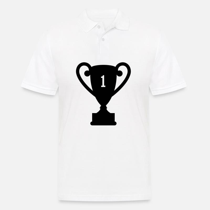 trophy Trophäe preis - Männer Poloshirt - Weiß