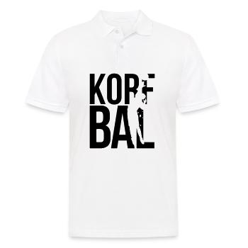 korfbal korfball - Men's Polo Shirt - white - Front - Kai (181cm)