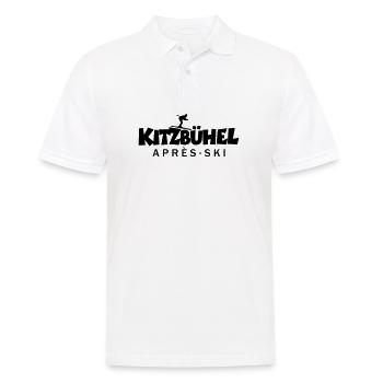 Kitzbühel Après-Ski Skifahrer - Männer Poloshirt - Weiß - Vorne - Kai (181cm)