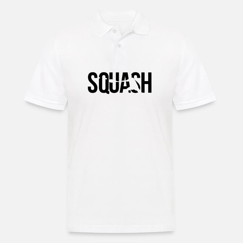 squash tennis - Männer Poloshirt - Weiß