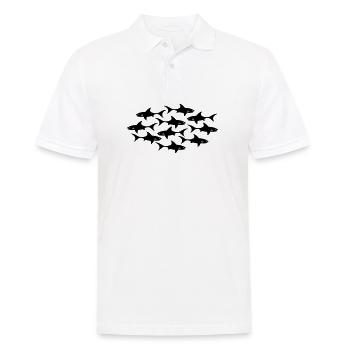 Hai shark - Männer Poloshirt - Weiß - Vorne - Kai (181cm)
