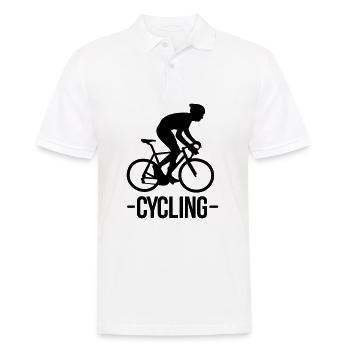 Radfahren - Männer Poloshirt - Weiß - Vorne - Kai (181cm)
