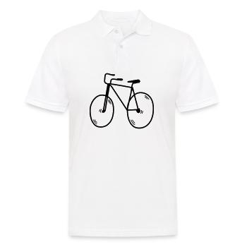 Radfahrer - Männer Poloshirt - Weiß - Vorne - Kai (181cm)