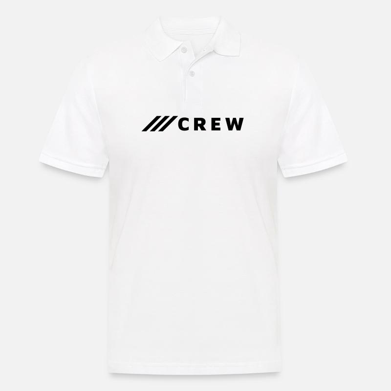 CREW - Männer Poloshirt - Weiß