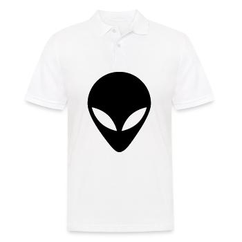 Außerirdische - Männer Poloshirt - Weiß - Vorne - Kai (181cm)