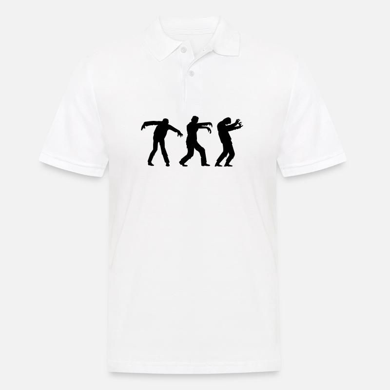 zombies - Männer Poloshirt - Weiß