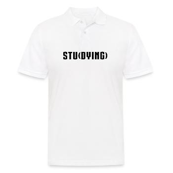 Studying Dying - Men's Polo Shirt - white - Front - Kai (181cm)