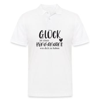 Kommandant Freiwillige Feuerwehr Ehrenamt Geschenk - Männer Poloshirt - Weiß - Vorne - Kai (181cm)