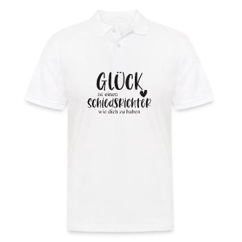 Schiedsrichter Sport Sportart Schiri Fußball - Männer Poloshirt - Weiß - Vorne - Kai (181cm)