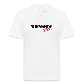 Normande de ouf (noir) - Polo Homme - blanc - Devant - Kai (181cm)