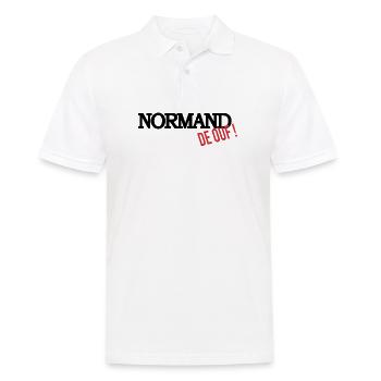 Normand de ouf (noir) - Polo Homme - blanc - Devant - Kai (181cm)