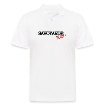 Savoyarde de ouf (noir) - Polo Homme - blanc - Devant - Kai (181cm)