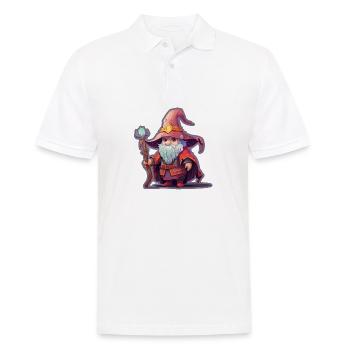 Chemise naine de magicien fantastique de jardin - Polo Homme - blanc - Devant - Kai (181cm)