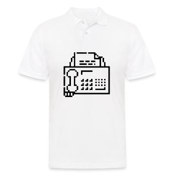 Fax (Mac OS 7) - Männer Poloshirt - Weiß - Vorne - Kai (181cm)
