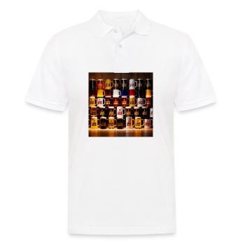 I Love Beer Bierkrüge Muster - Männer Poloshirt - Weiß - Vorne - Kai (181cm)