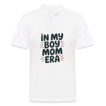 In My Boy Mom Era - Men's Polo Shirt - white - Front - Kai (181cm)