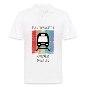 Train Railway Railroad Worker Trains Train Driver - Men's Polo Shirt - white - Front - Kai (181cm)