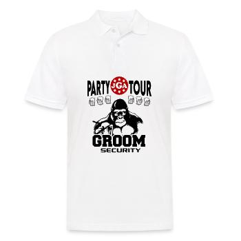 Jga Groom Security Affengeil Party Tour Saufen - Männer Poloshirt - Weiß - Vorne - Kai (181cm)