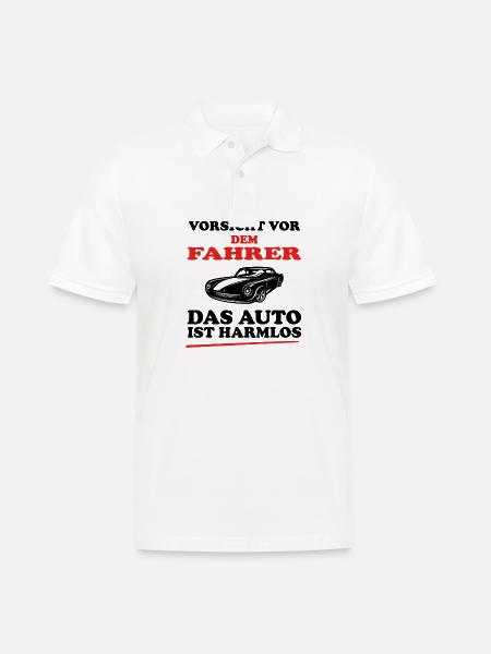 Auto Sprüche Lustig Car Tuning Geschenk - Männer Poloshirt - Weiß