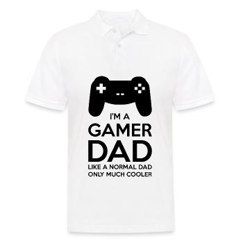GAMER PAPA - Polo Homme - blanc - Devant - Kai (181cm)