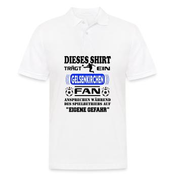 Stadt Fussball Fußball Fan Gelsenkirchen - Männer Poloshirt - Weiß - Vorne - Kai (181cm)