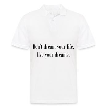 Spruch - Männer Poloshirt - Weiß - Vorne - Kai (181cm)