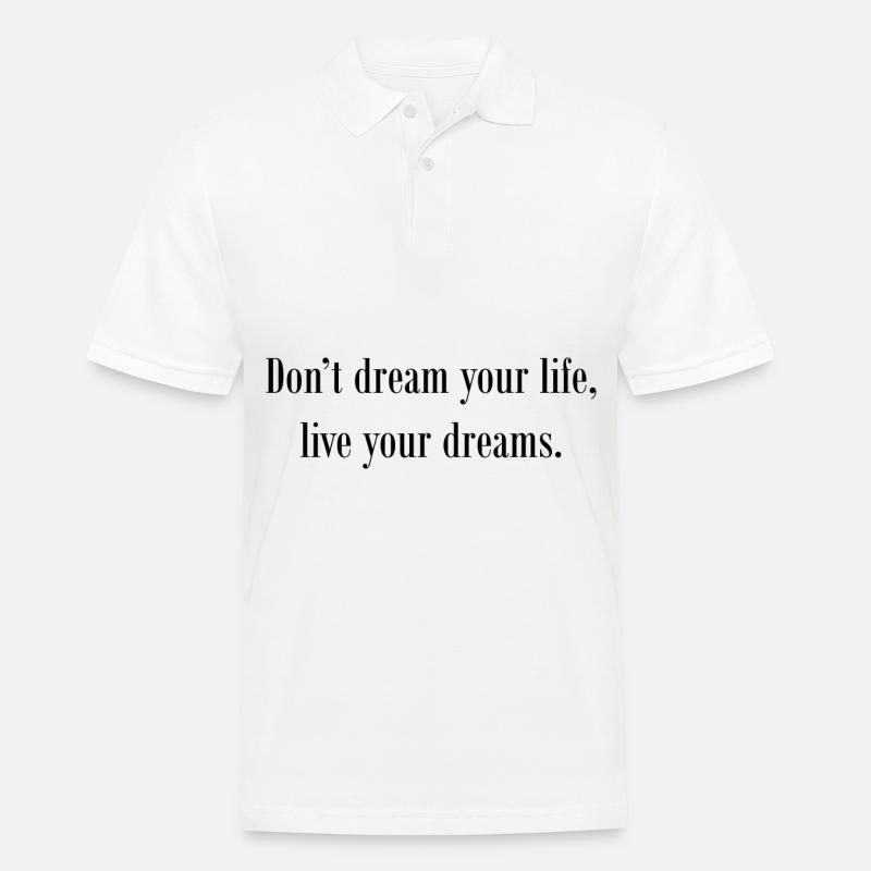 Spruch - Männer Poloshirt - Weiß