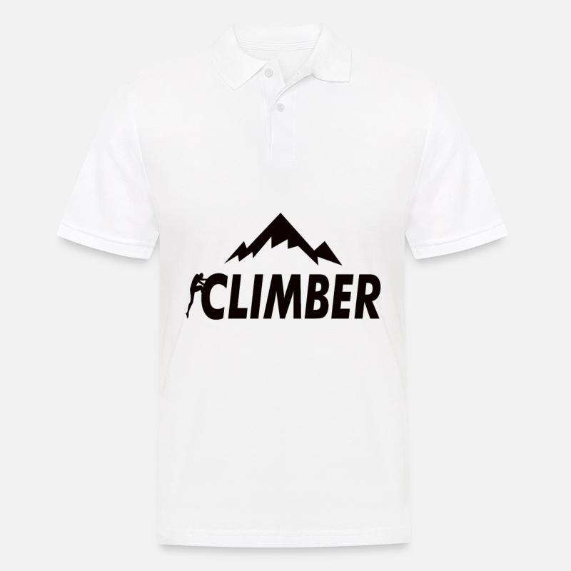 Klettern Geschenk - Männer Poloshirt - Weiß