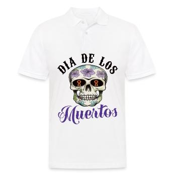 Dia De Los Muertos Day Of The Dead - Männer Poloshirt - Weiß - Vorne - Kai (181cm)