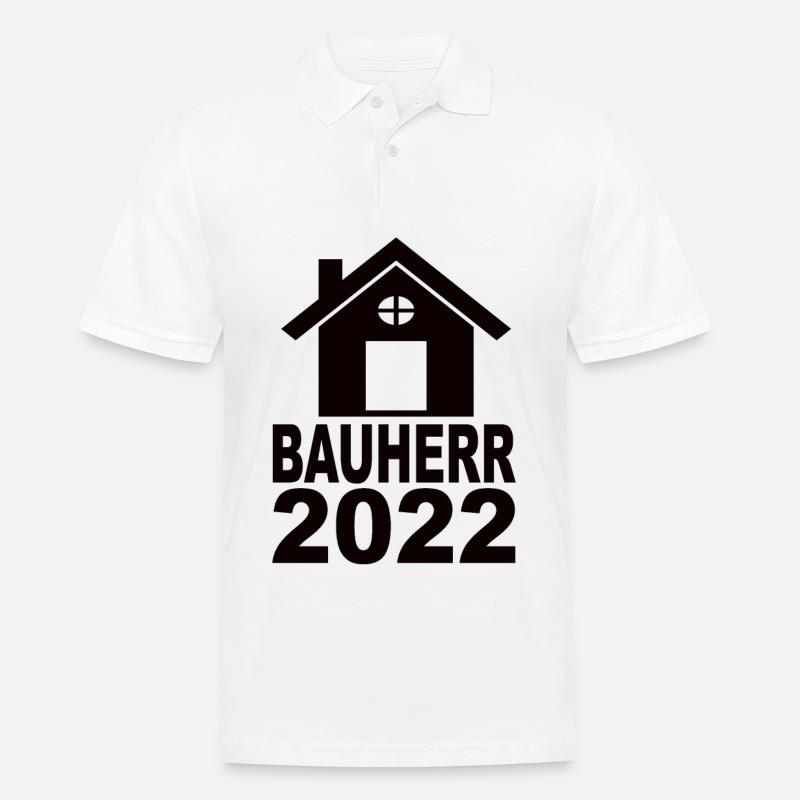 Bauherr 2022 - Männer Poloshirt - Weiß