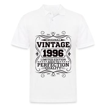 Vintage 1996 Original Limited Edition - Men's Polo Shirt - white - Front - Kai (181cm)