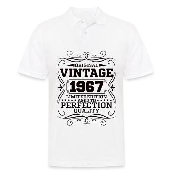 Vintage 1967 Édition Limitée Originale - Polo Homme - blanc - Devant - Kai (181cm)
