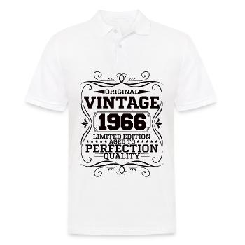 Vintage 1966 Édition Limitée Originale - Polo Homme - blanc - Devant - Kai (181cm)