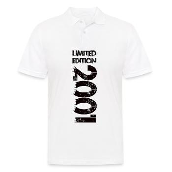 Limited Edition 2001 - Männer Poloshirt - Weiß - Vorne - Kai (181cm)
